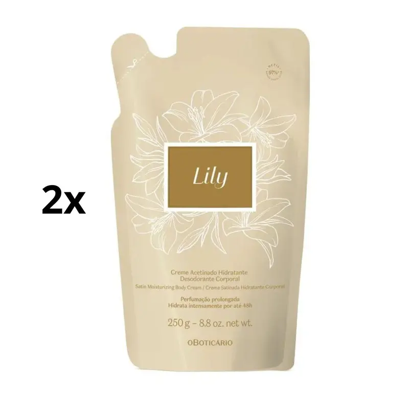 Lot Of 2 Lily Body Skin Moisturizing Cream Refill Skin Care 250Ml O Boticário 1