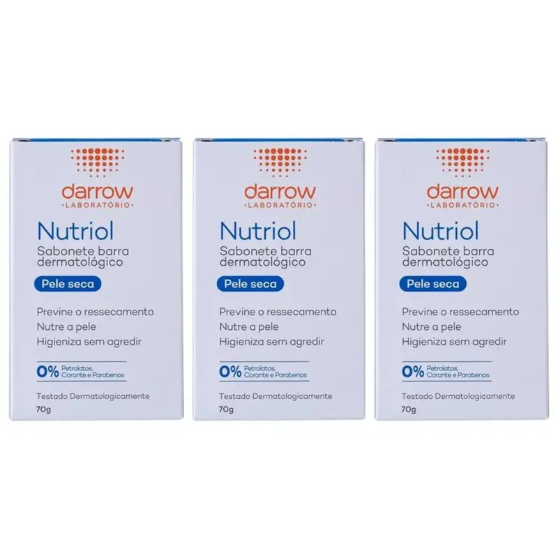 Lot Of 3 Actine Nutriol Facial Bar Soap Daily Skin Care 70G Darrow 1