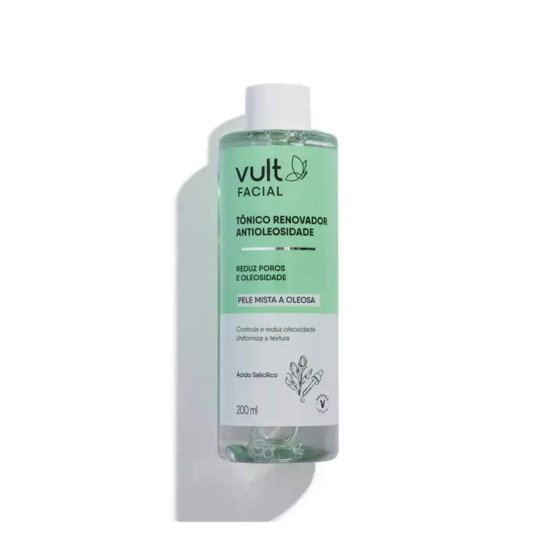 Lot Of 3 Anti-Oiliness Facial Renewal Tonic Vegan Daily Skin Care 200Ml Vult 2