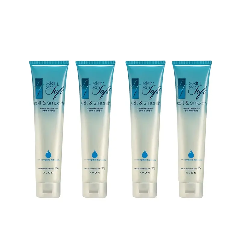 Lot Of 4 Skin So Soft Body Hair Removal Smooth Care Cream 125G Avon 1