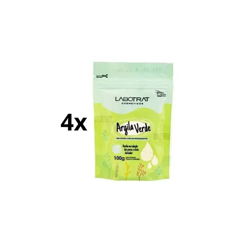 Lot Of 4 Whitening Green Clay Facial / Body Moisturizer Skin Care 100G Labotrat 1