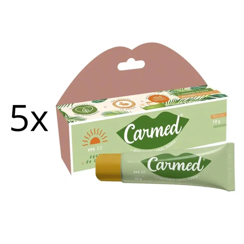 Lot Of 5 Cimed Carmed Coconut Water Lip Gloss Moisturizer 10G Vegan 1