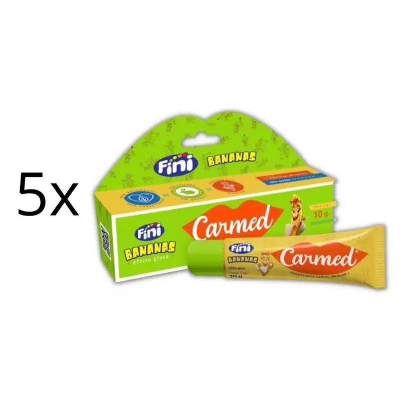 Lot Of 5 Cimed Carmed Fini Jelly Banana Lip Gloss Moisturizer 10G Vegan 1