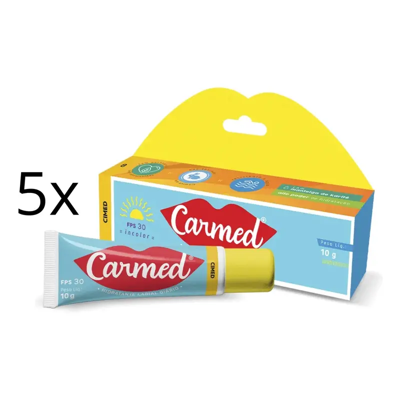 Lot Of 5 Cimed Carmed Spf 30 Gloss Moisturizer 10G Vegan 1