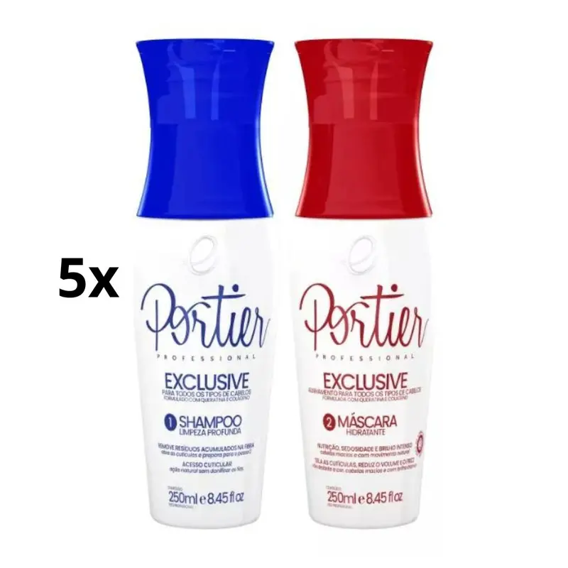 Lot Of 5 Exclusive Definitive Progressive Brush Hair Straightening Kit Portier 1