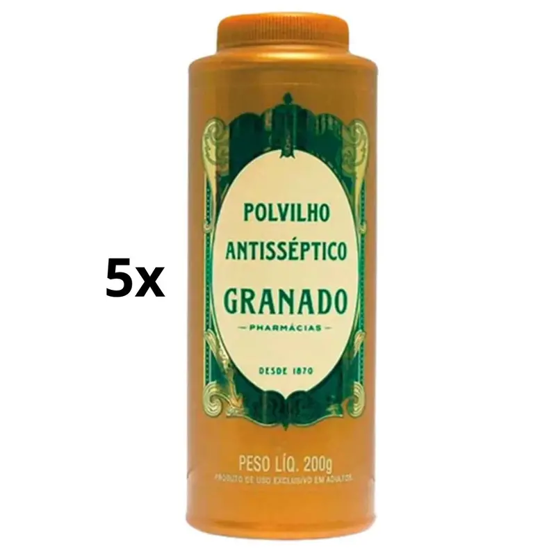 Lot Of 5 Granado Talcum Traditional Feet Shoe Antiseptic Powder 200G 1