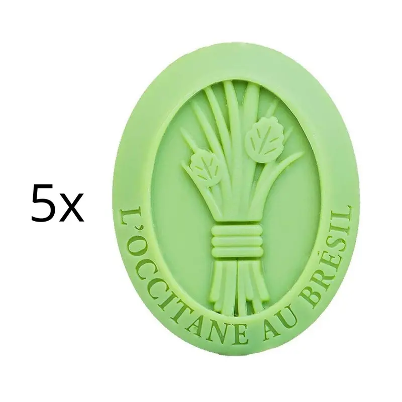 Lot Of 5 Lemongrass Mate Scented Soap Vegan Skin Care 100G L'occitane 1