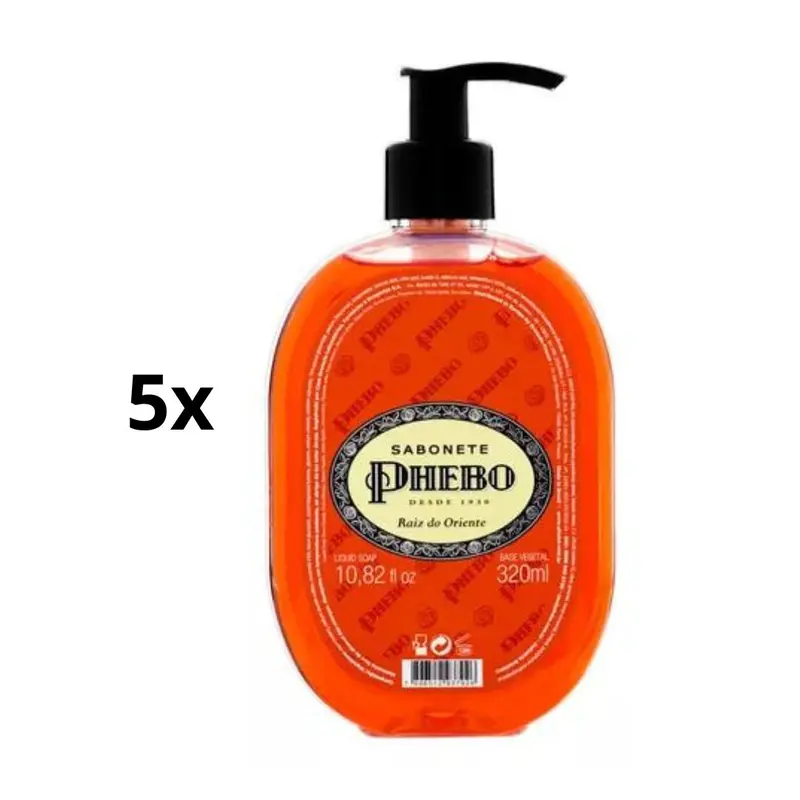 Lot Of 5 Rei Do Oriente Vegetable Glycerin Body Liquid Soap Skin Care 320Ml 1