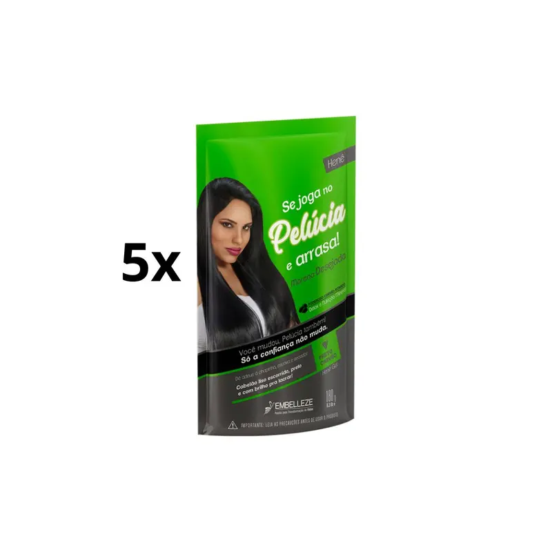 Lot Of 5 Semprebella Pelucia Hair Hene Desired Brunette Pouch 180G Embelleze 1