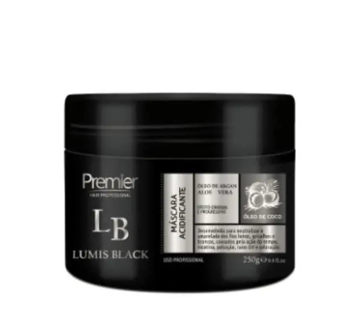Lumis Black Coconut Argan Oil Aloe Vera Acidifying Mask 250G - Premier Hair 1