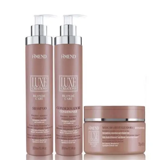 Luxe Blonde Care Hydro-Protector Anti-Porosity System Kit 3 Products - Amend 1