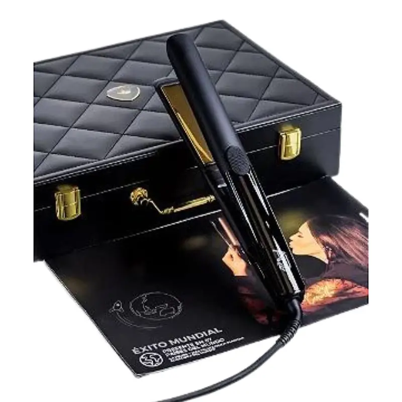 Luxury Titanium Gold Bivolt Hair Straightener Flat Iron Ana Paula Carvalho 1