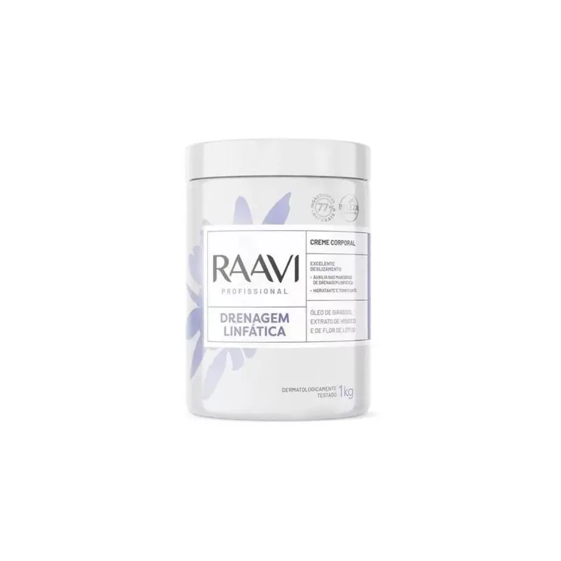 Lymphatic Drainage Body Cream Essential Oils Massage Skin Care 1Kg Raavi 1