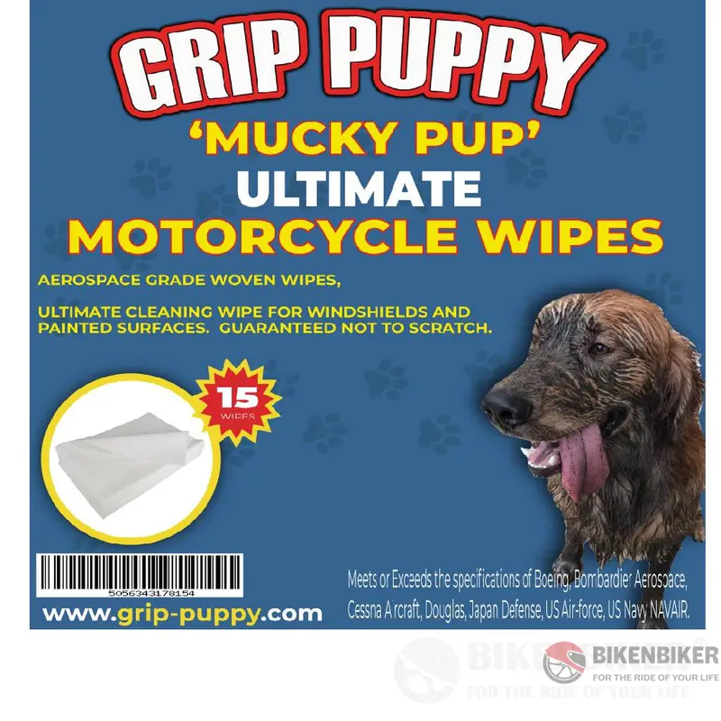 Maintenance Mucky Pup - Cleaning Wipes - Grip Puppy 1