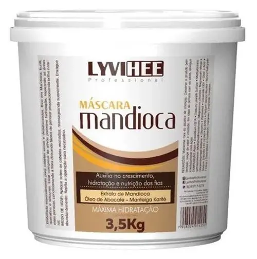 Manioc Cassava Super Moisturizing Hydration Hair Growth Mask 3.5Kg - Lyvihee 1