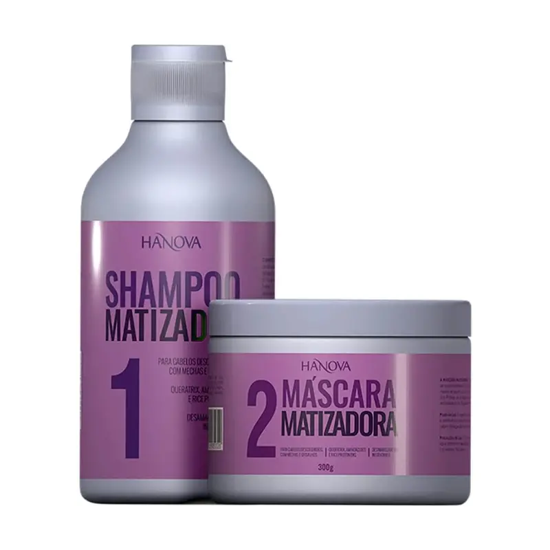 Matizador Platinum Blond Toner Home Care Maintenance Kit 2X 300 Hanova 1