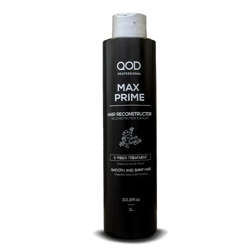 Max Prime S-Fiber Hair Straightening Smoothing Volume Reducer 1000Ml - Qod 1