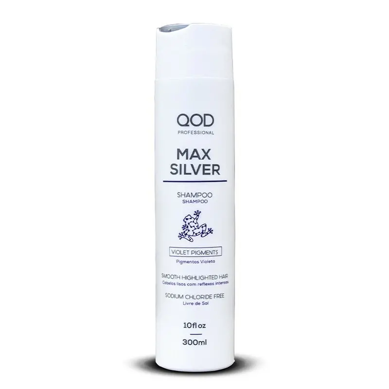 Max Silver Blond Hair Neutralizing Smooth Treatment Shampoo 300Ml - Qod 1