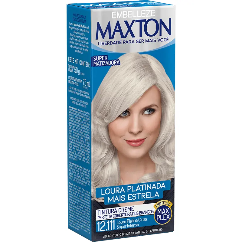 Maxton Hair Dye Blond Platinum + Blonde Platinum Platinum Super Intense Kit 1