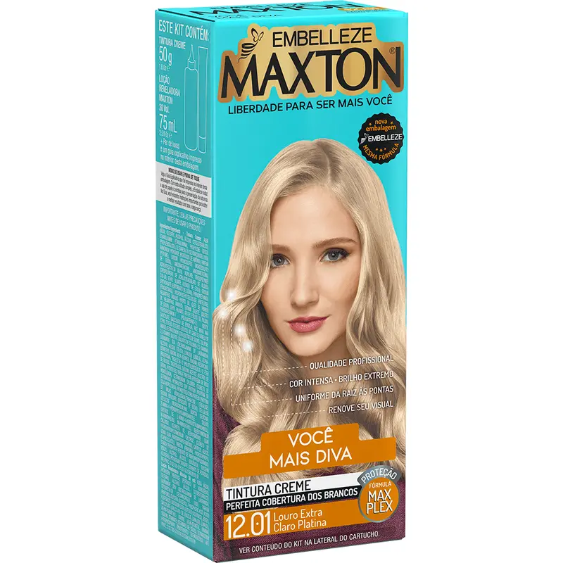 Maxton Hair Dye Blonde More Diva Extra Light Platinum Kit 1