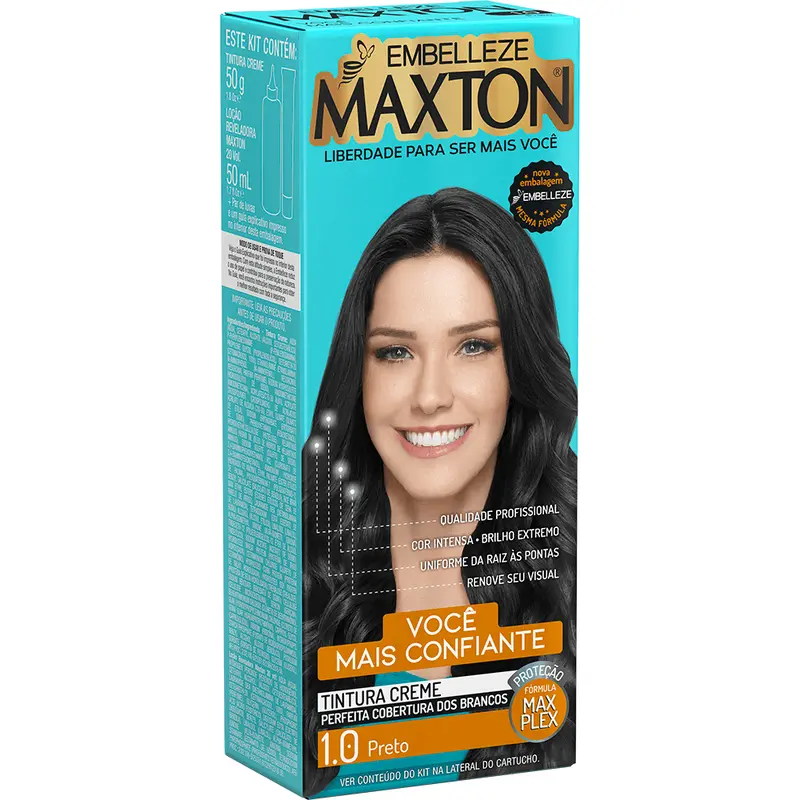 Maxton Hair Dye You More Confident Black Kit 1