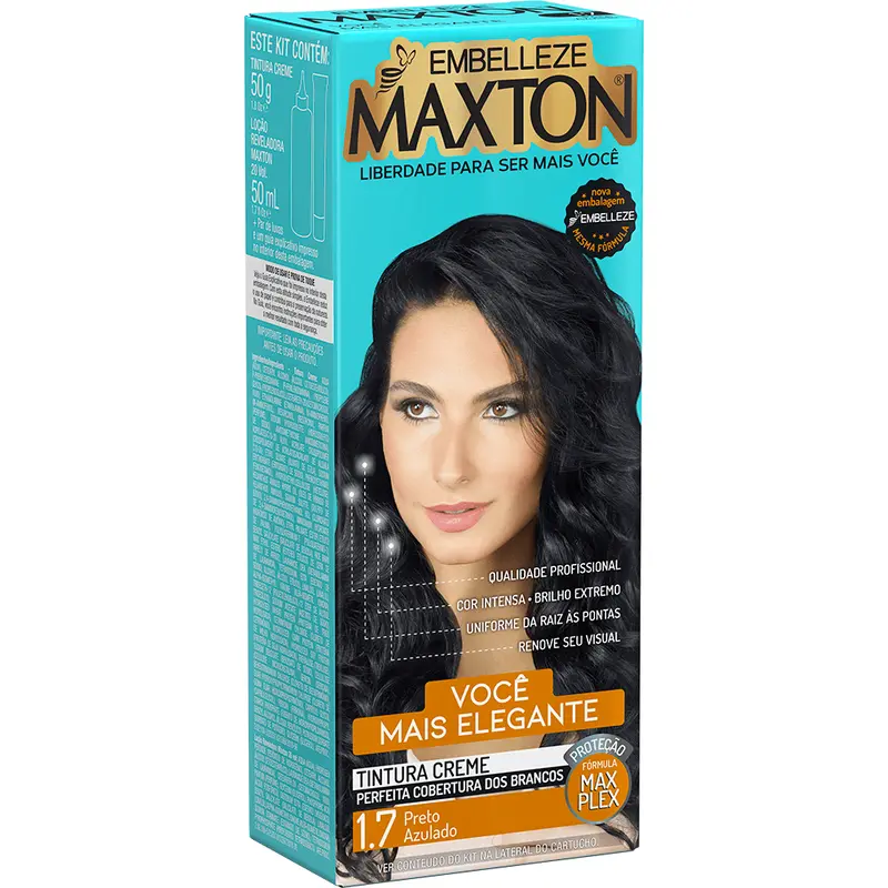 Maxton Hair Dye You More Elegant Bluish Black Kit 1