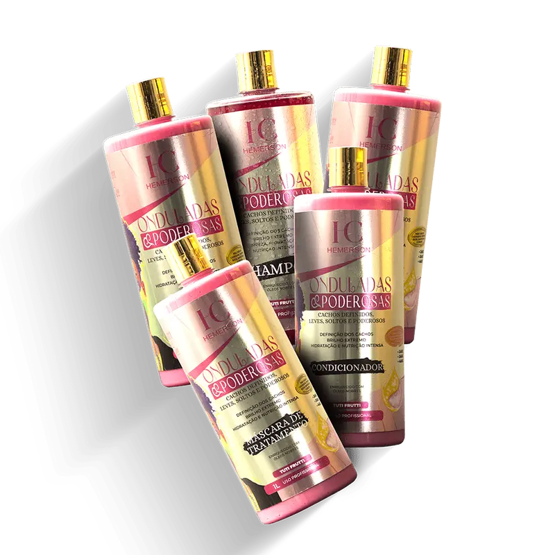 Mestre Dos Cachos Onduladas Poderosas Kit 5X 1L / 5X 33.81 Fl Oz 1