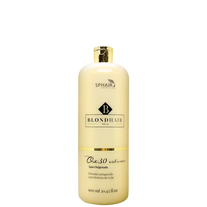 Milk Protein Hair Bleaching Hydrogen Peroxide Blond Ox 30 Vol. 900Ml - Sphair 1