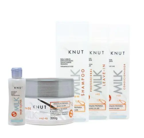 Milk Vitamins B1 B2 Nourishing Shine Keratin Treatment Kit 5 Products - Knut 1