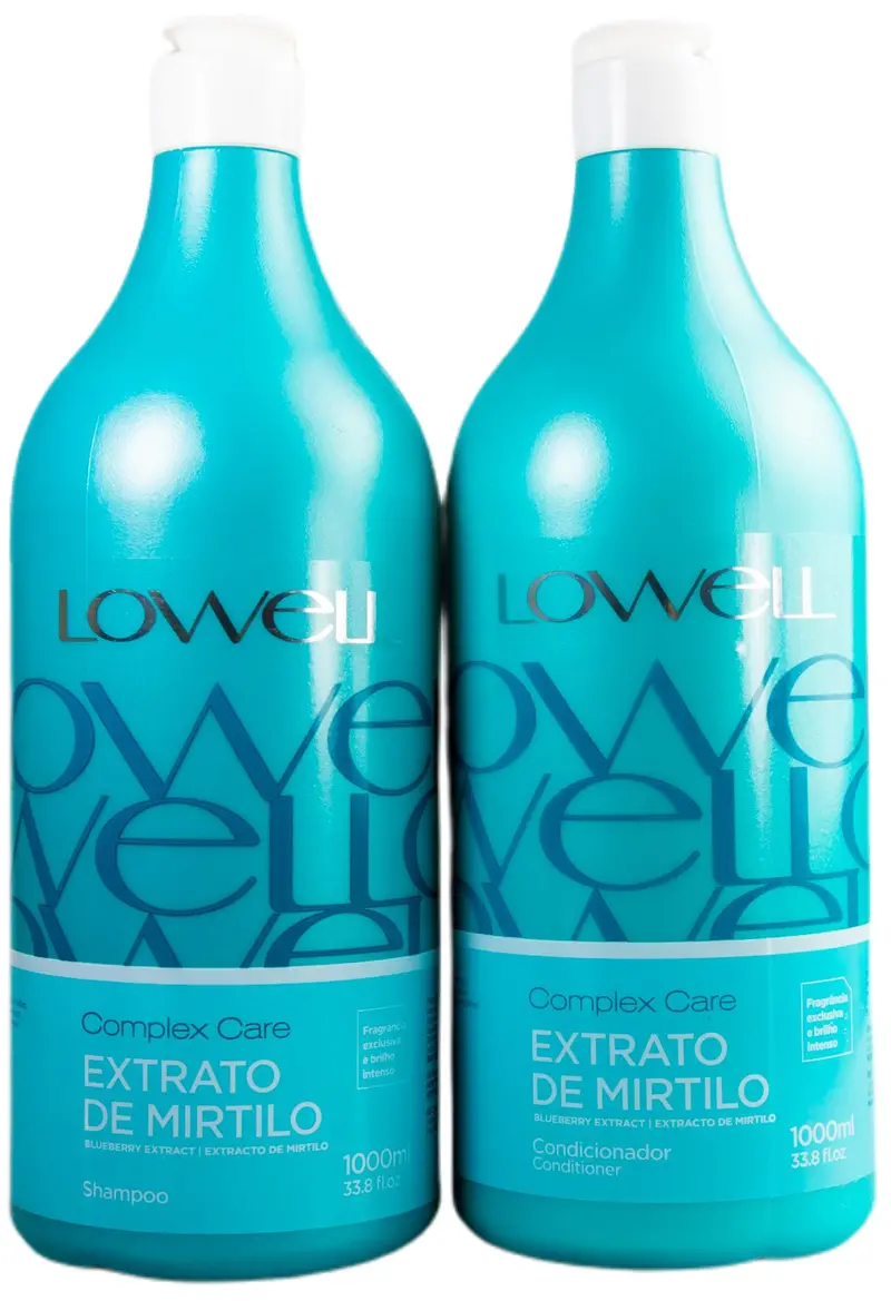Mirtilo Extract Shampoo And Conditioner Complex Care Hair Kit 2X1000ml - Lowell 1