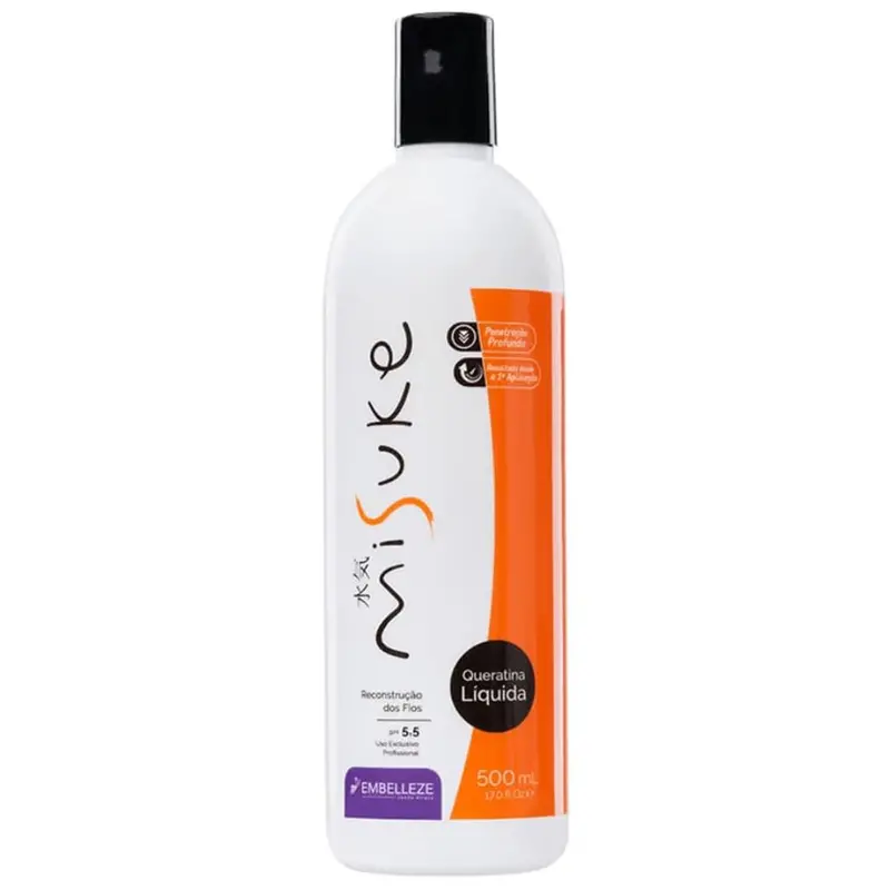 Misuke Liquid Keratin Hair Strenght Reconstruction 500Ml Embelleze 1