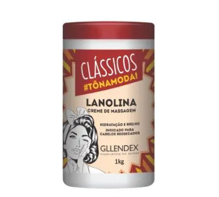 Moisturizing Shine Hydration Lanolin Massage Cream Dry Hair Mask 1Kg - Gllendex 1
