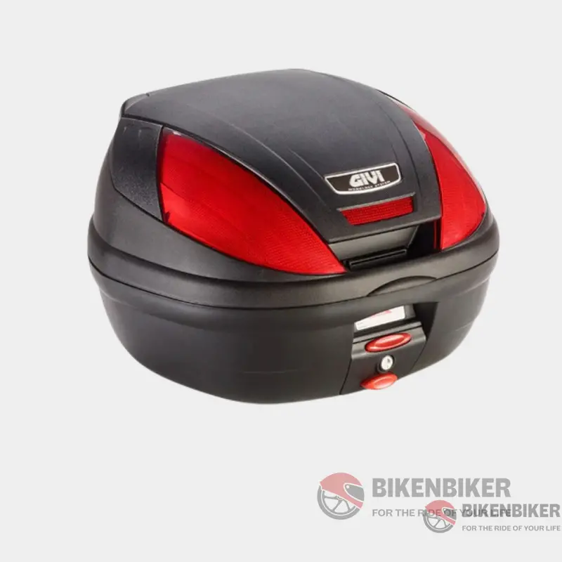 Monolock Top Box 37Ltr Red Reflectors - Givi 1