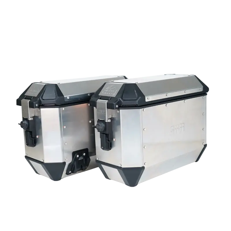Monte Bianco Side Cases Pair Of Monokey Silver - Givi 1
