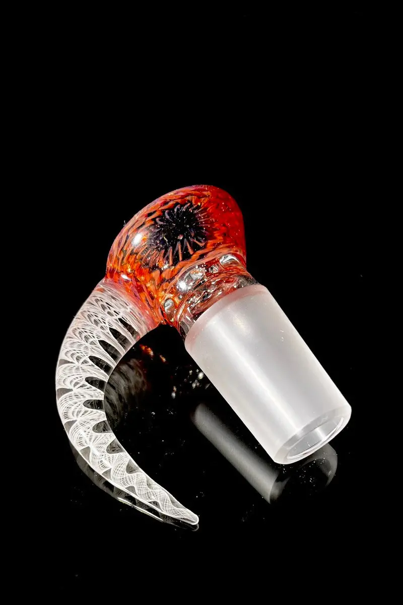 Moose Glass - 5 Hole Disc Screen Bong Slide Bowl Piece (18Mm Male) (Worked +) 1