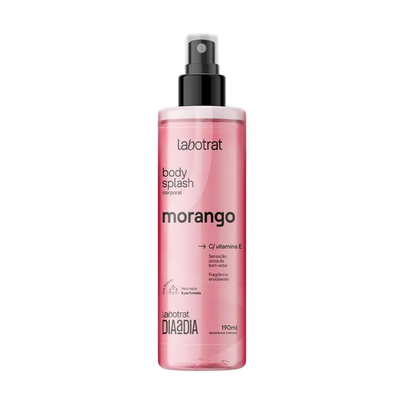 Morango Strawberry Body Splash Sweet Fragance Spray 190Ml Labotrat 1