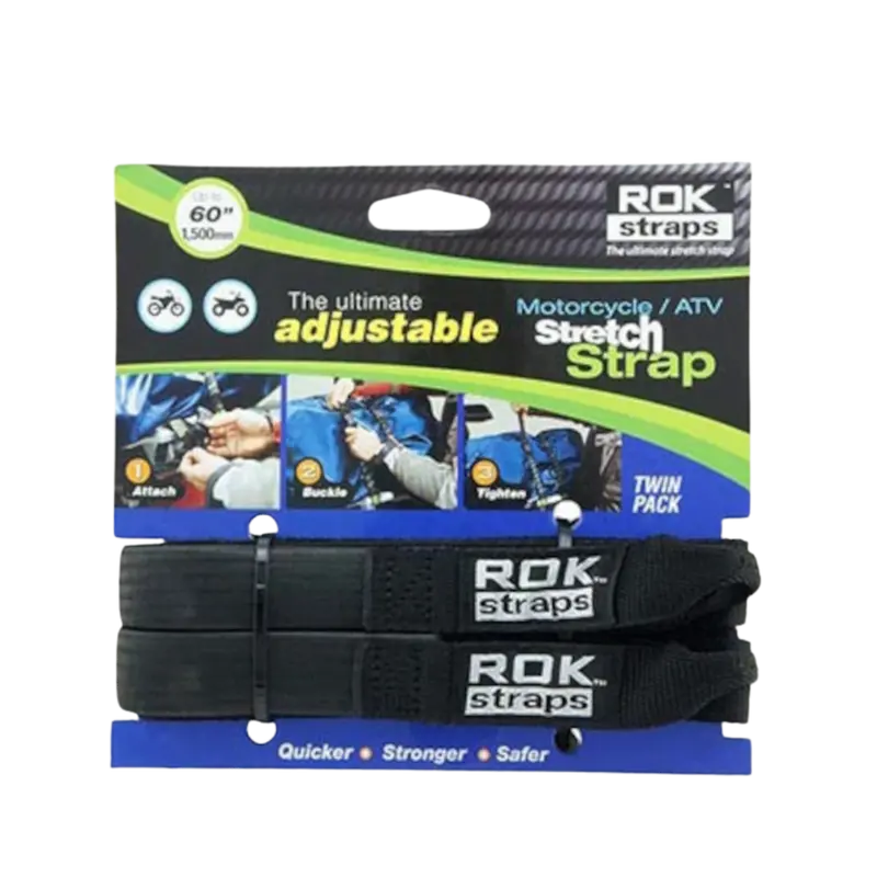 Motorcycle Adjustable Stretch Straps-Rok Straps 1