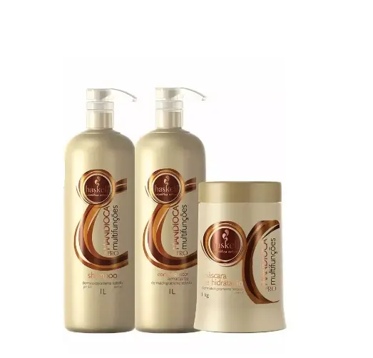 Multifunction Manioc Afro Brazilian Hair Treatment Kit 3X1 - Haskell 1