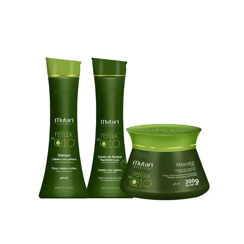 Mutari Relax Sos Q10 Home Care Hair Treatment Kit 1