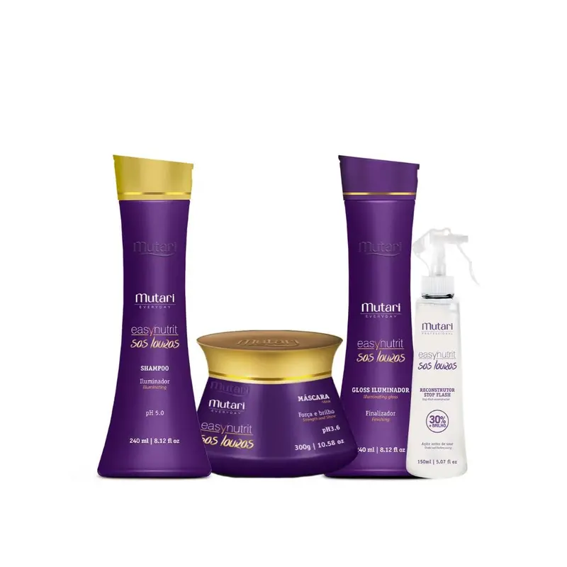 Mutari Sos Louros Blond Hair Home Care Kit 1