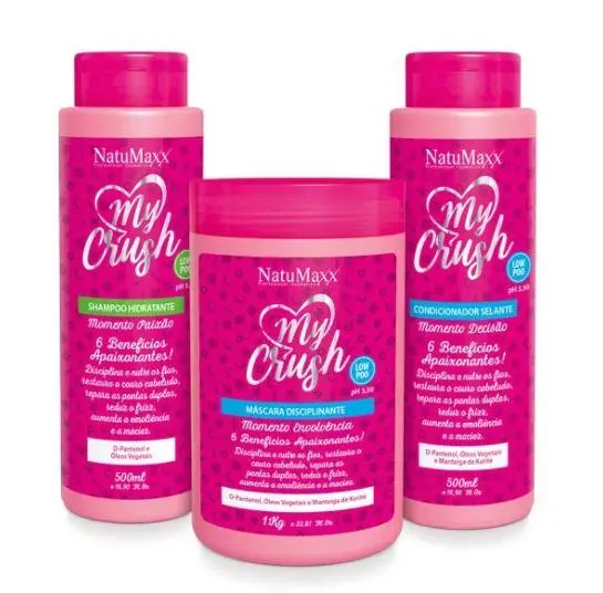 My Crush 6 Benefits Low Poo Vegetable Oils Treatment Kit 3 Prod. - Natumaxx 1