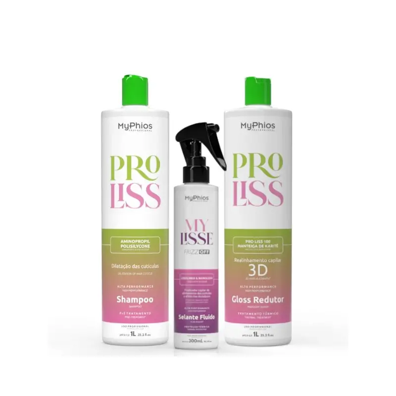 My Phios Pro Liss Realignment Hair Volume Reducer + My Lisse Sealant Fluid Kit 1