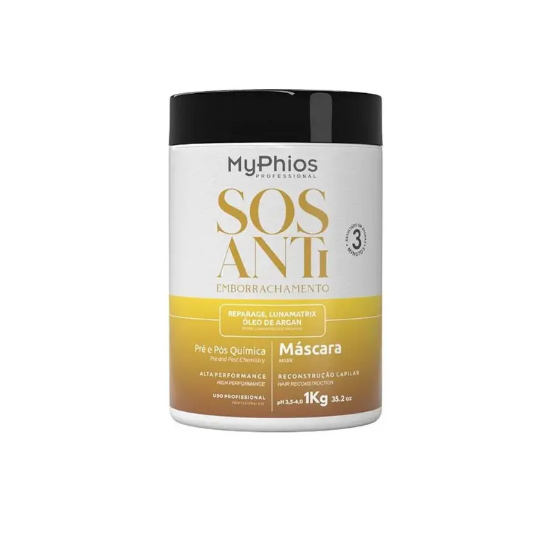My Phios Sos Anti Rubber Hair Reconstruction Treatment Mask 1Kg 1