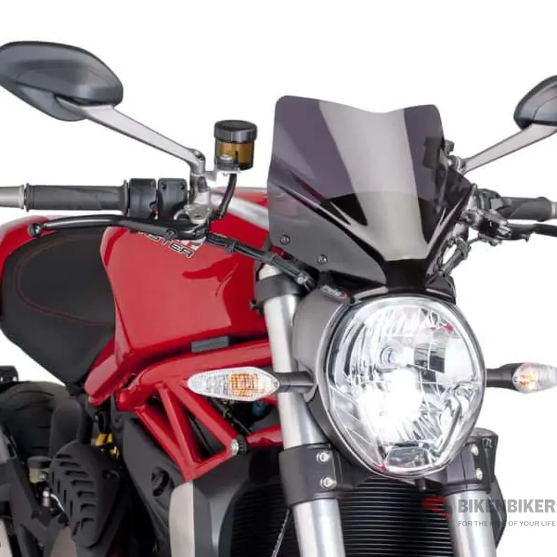 Naked New Generation Sport Windshield For Ducati Monster 821/797/1200 (2015-20) - Puig 1