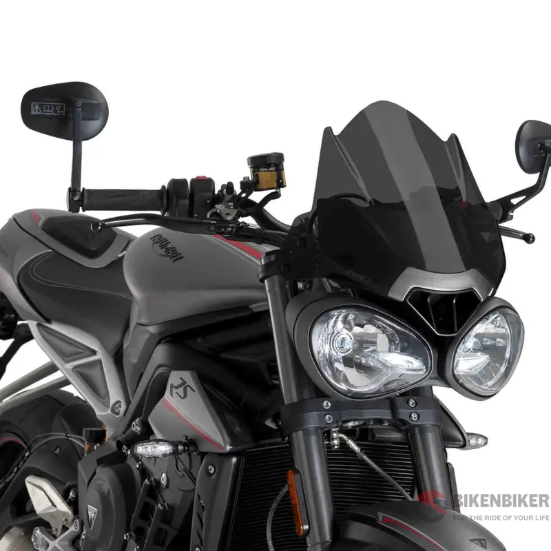 Naked New Generation Sport Windshield - Triumph Street Triple 765 R/Rs / Speed Triple 1050 - Puig 3