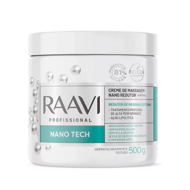 Nano Tech Massage Cream Measurements Stretch Marks Reducer 500G Raavi 1