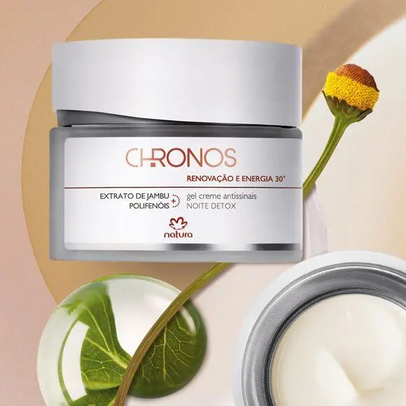 Natura Chronos Antissinais 30+ Noite Renovação Energia / Anti-Aging 30+ Night Renewal And Energy - 40G 1