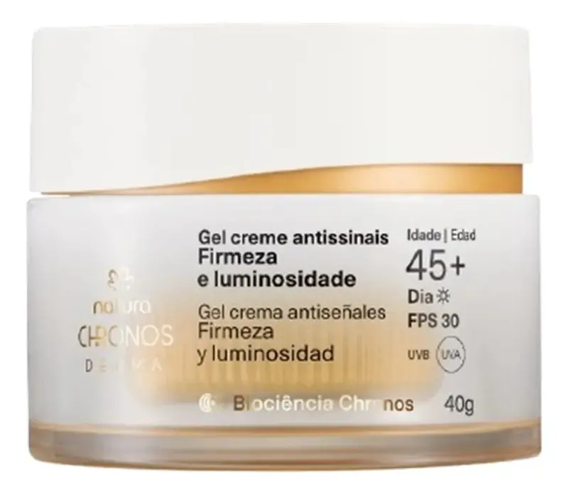 Natura Chronos Antissinais 45+ Dia Firmeza Radiância / Anti-Aging Cream 45+ Day Firmness And Radiation - 40G 1