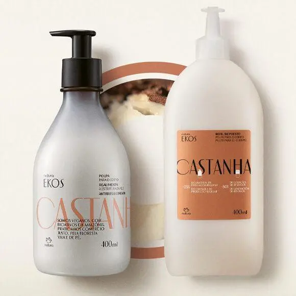 Natura Ekos Conjunto Castanha / Pulp Set Moisturizing Moisturizing Body - 400Ml 1