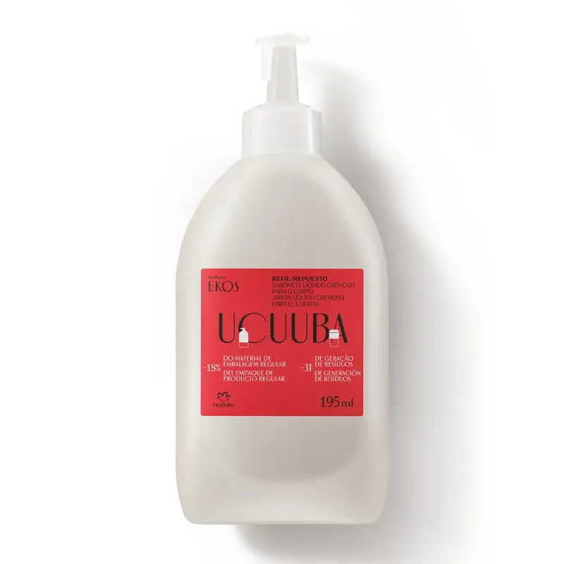 Natura Ekos Ucuuba / Refill Body Moisturizing Liquid Soap Ucuuba - 195 Ml 1